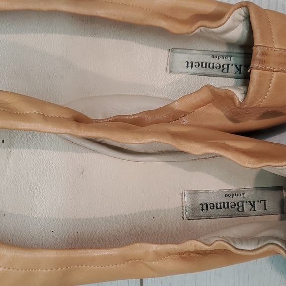 L.K.Bennett London Women Leather Loafer Ballet Flats shoes sz EU 40/8 - Picture 7 of 13